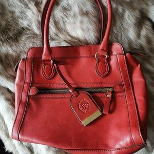 London Fog Orange / Red Knightsbridge Purse